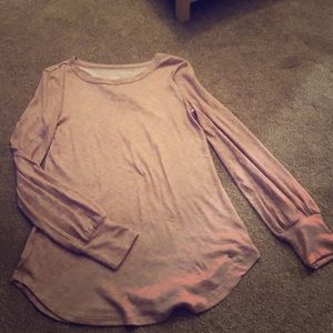 Pink, long sleeve top